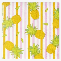Flying Tiger Servetter med ananas - 16 st^ Festdekorationer|Servetter