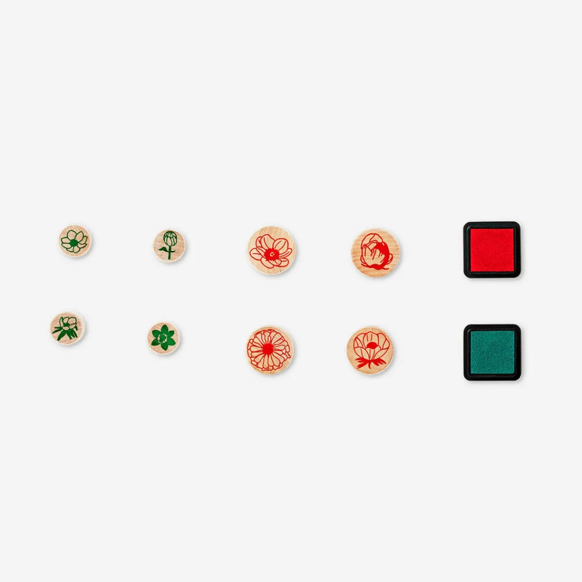 Flying Tiger Set med blomstämplar - 8 st^Kvinnor Andra Måla- & Teckna Artiklar|Gåvor Av Diy-typ