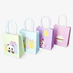 Flying Tiger Set med presentpåsar med djurmönster - 4 st^ Födelsedag|Förbrukningsmaterial För Presentförpackning