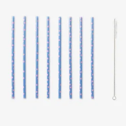 Flying Tiger Sugrör med rosa färgskiftning - 8 st^ Baraccessoarer|Festdekorationer