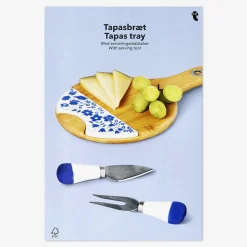 Flying Tiger Tapasbricka i bambu med serveringsverktyg^ Bordsserviser|Gåvor För Vuxna