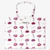 Flying Tiger Tote Bag med läppar^ Tygpåsar