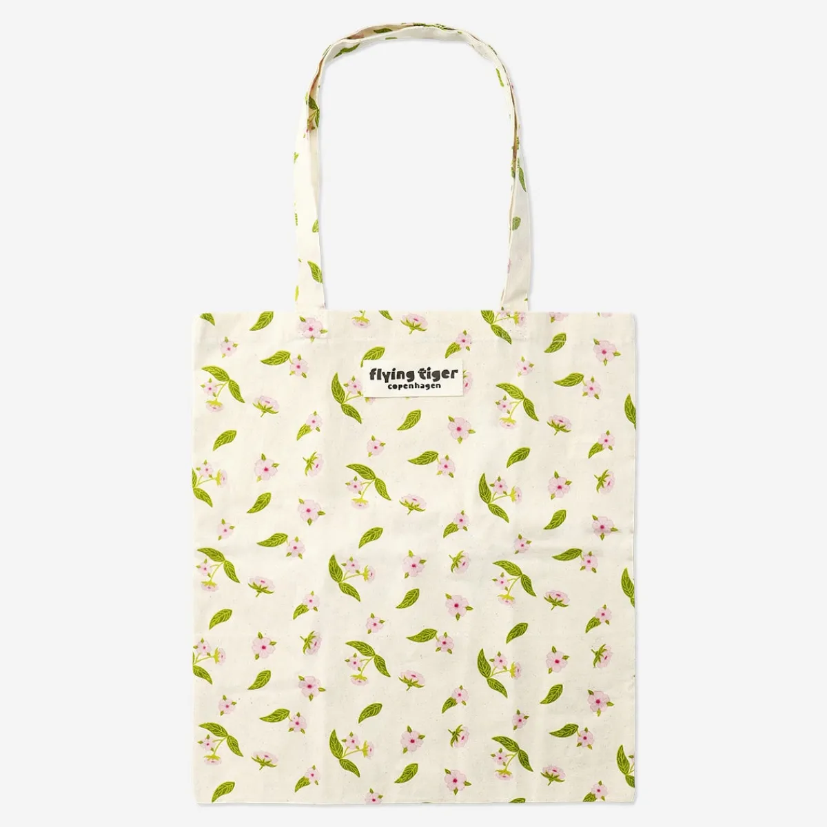 Flying Tiger Totebag med körsbärsblommor^ Tygpåsar|Väskor & Ryggsäckar