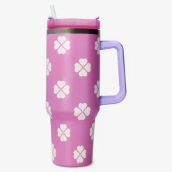 Flying Tiger Tumbler med klövertryck - 1,2 L^ Bordsserviser|Muggar & Keramik