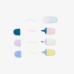 Flying Tiger Överstrykningspennor. 4 st^ Markeringspennor & Klisterlappar