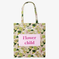 Flying Tiger Väska med blomsterbarn^ Tygpåsar|Väskor & Ryggsäckar