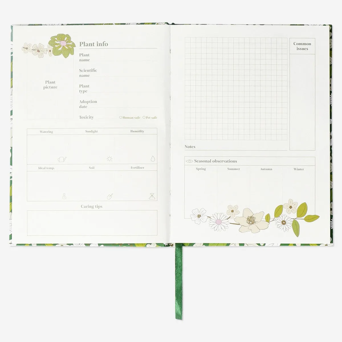 Flying Tiger Växtjournal - B6^Kvinnor Anteckningsböcker & Bullet Planners|Gåvor Till Kvinnor